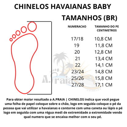 Chinelo Havaianas Baby N.B. Brasil Logo