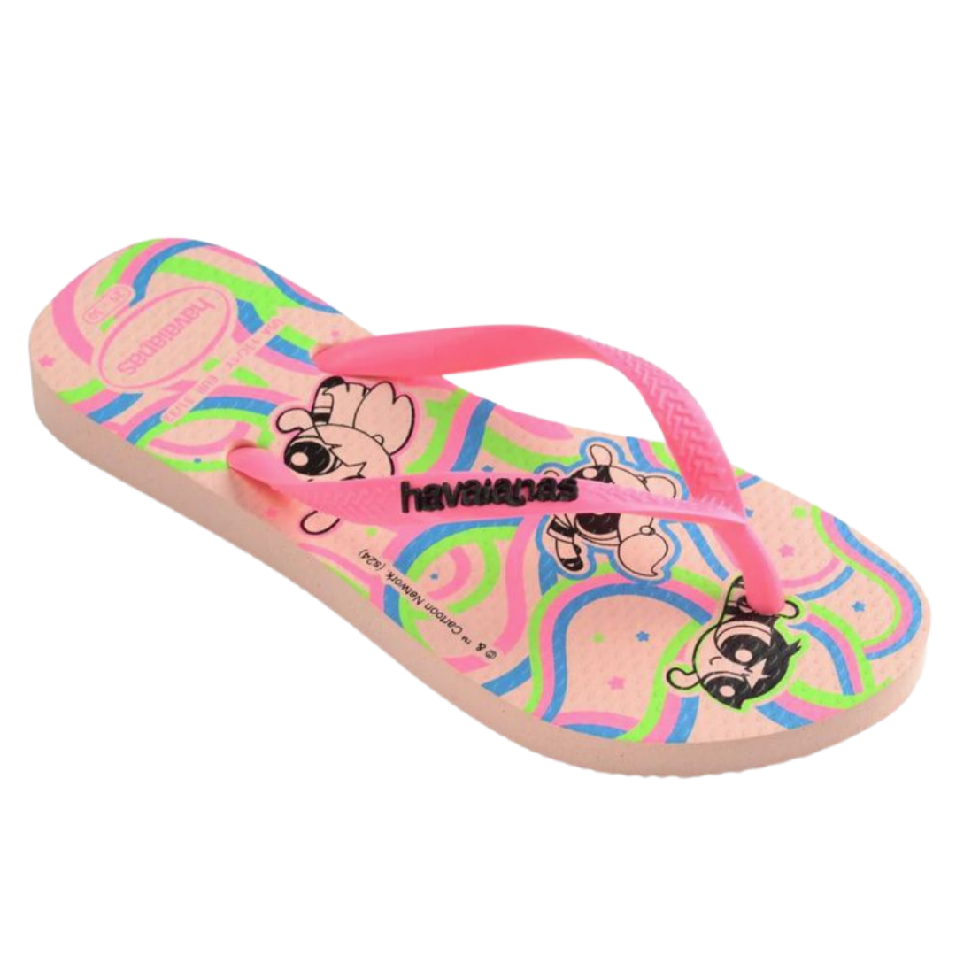 Chinelo Havaianas Slim Kids PowerPuff Menias Super Poderosas