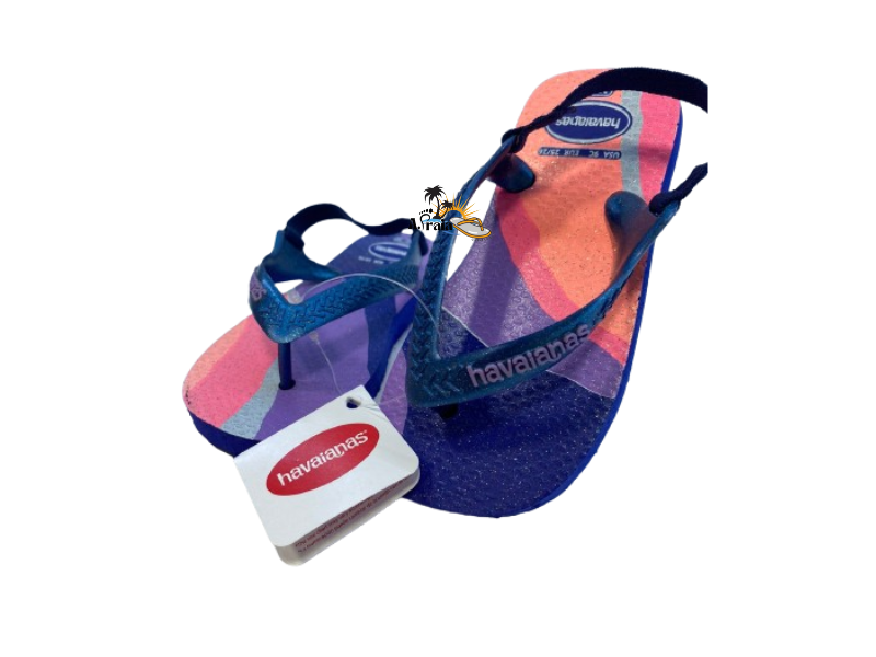 Chinelo Havaianas Baby Palette Glow Azul Naval