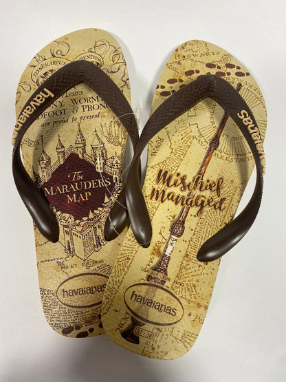 Chinelos Havaianas Harry Potter Dourado