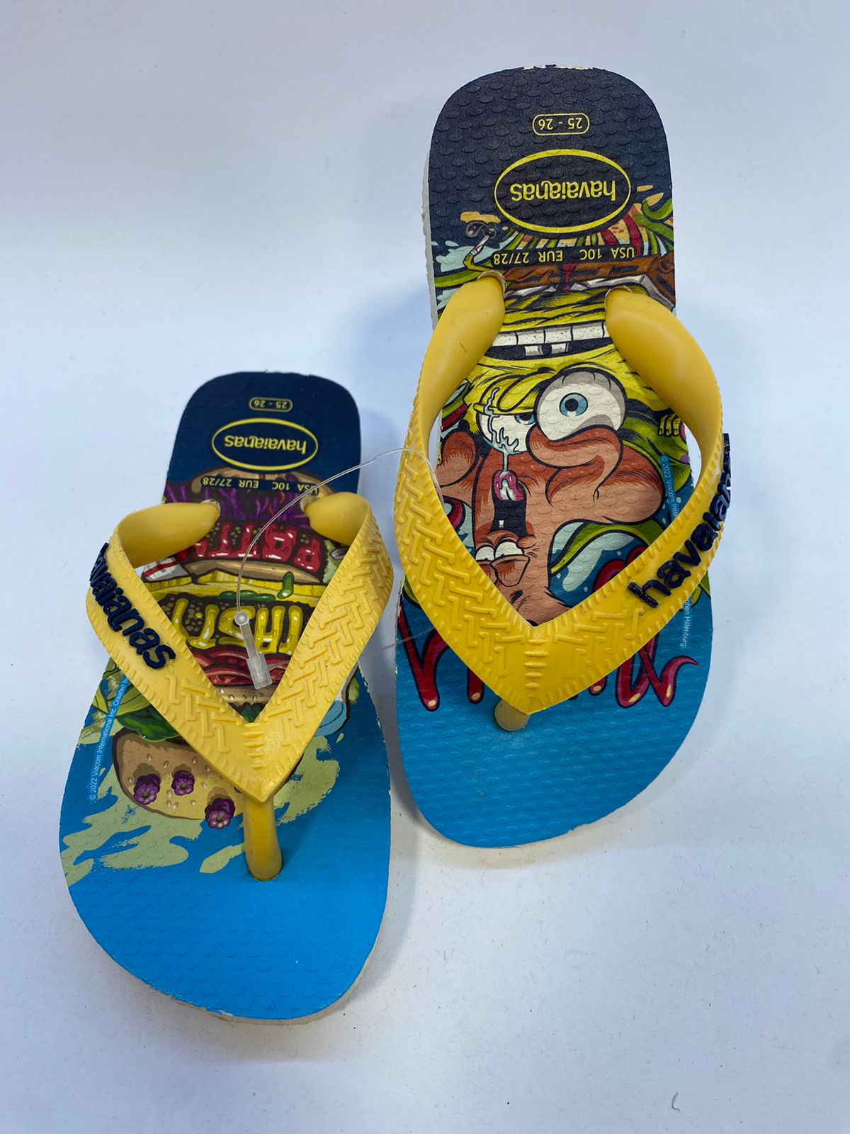 Chinelo Havaianas Kids Top SpongeBob Branco