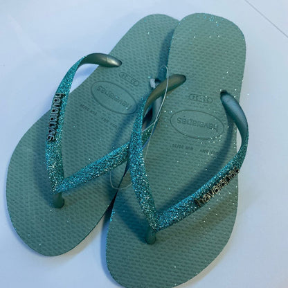 Chinelo Havaianas Slim Sparkle Argila