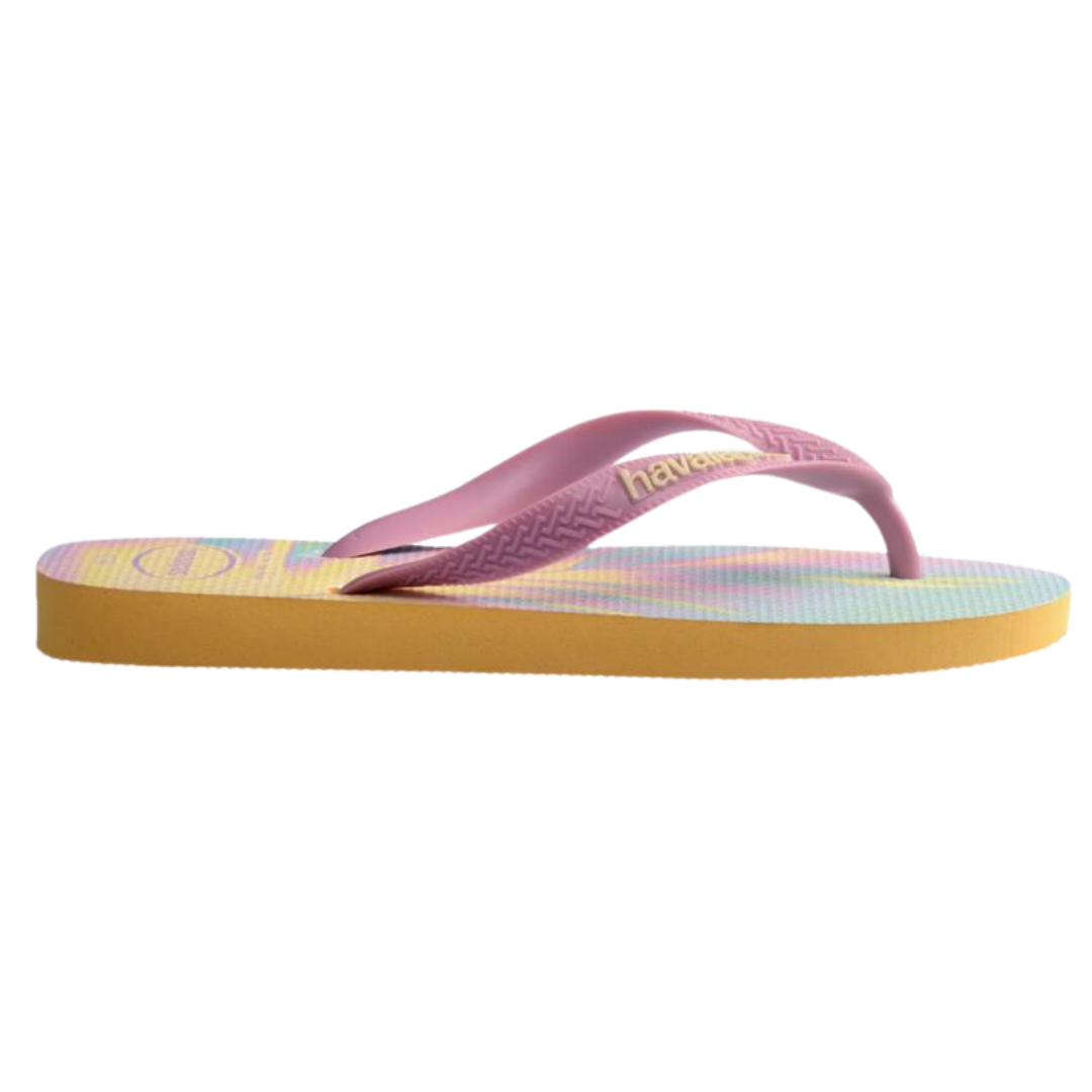Chinelo Havaianas Top Fashion Amarelo Caja