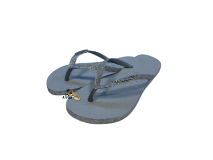 Chinelo Havaianas Slim Sparkle II Cinza Gelo