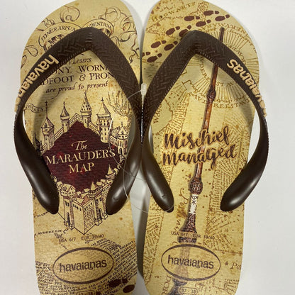 Chinelos Havaianas Harry Potter Dourado