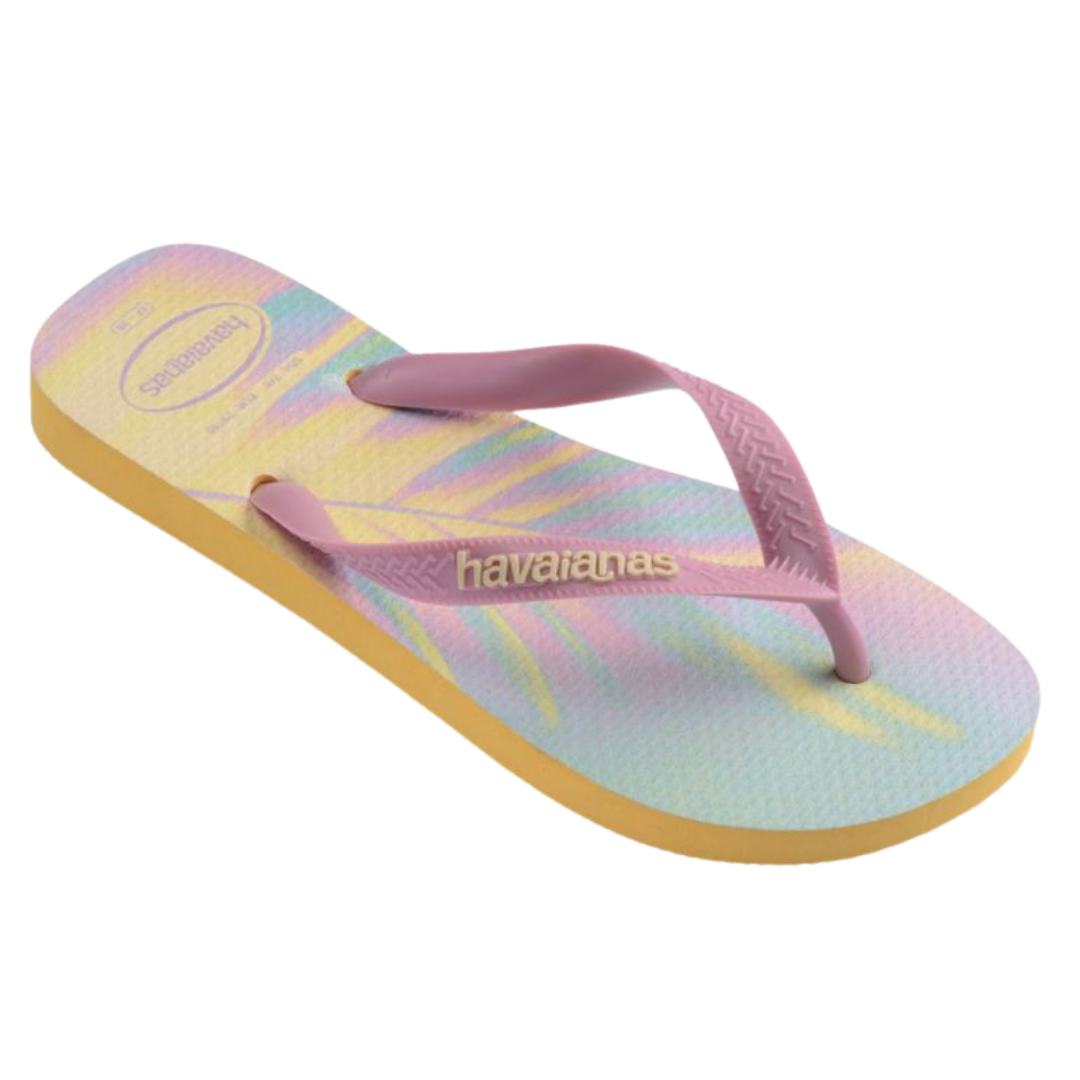 Chinelo Havaianas Top Fashion Amarelo Caja