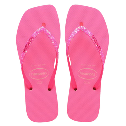 Chinelo Havaianas Slim Square G Neon Craquelado