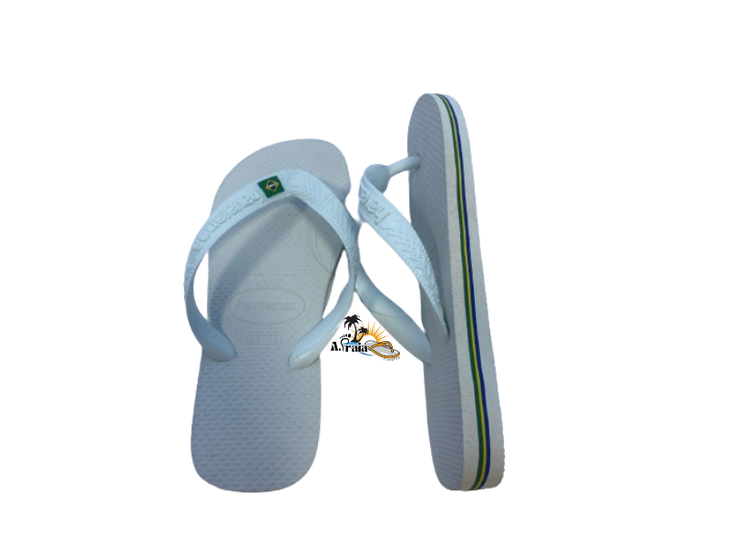 Chinelo havaianas Brasil Branca