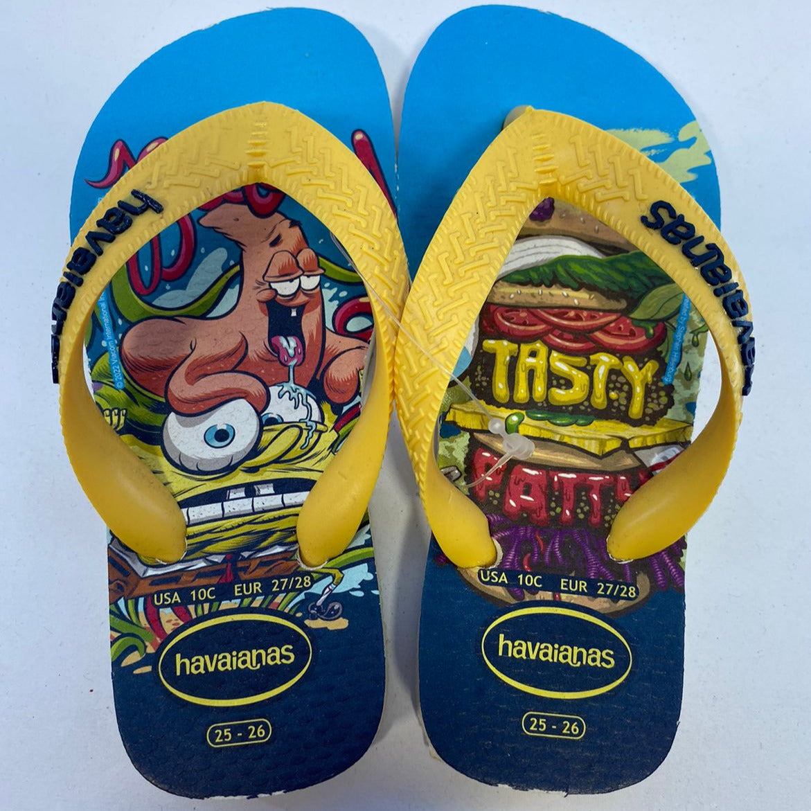 Chinelo Havaianas Kids Top SpongeBob Branco