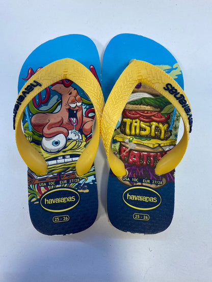 Chinelo Havaianas Kids Top SpongeBob Branco