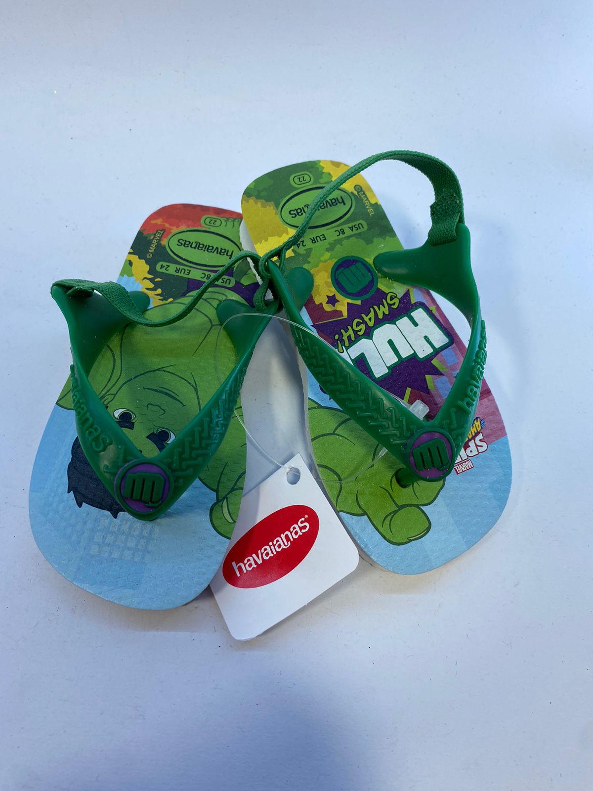 Chinelo Havaianas Baby Marvel - Branco