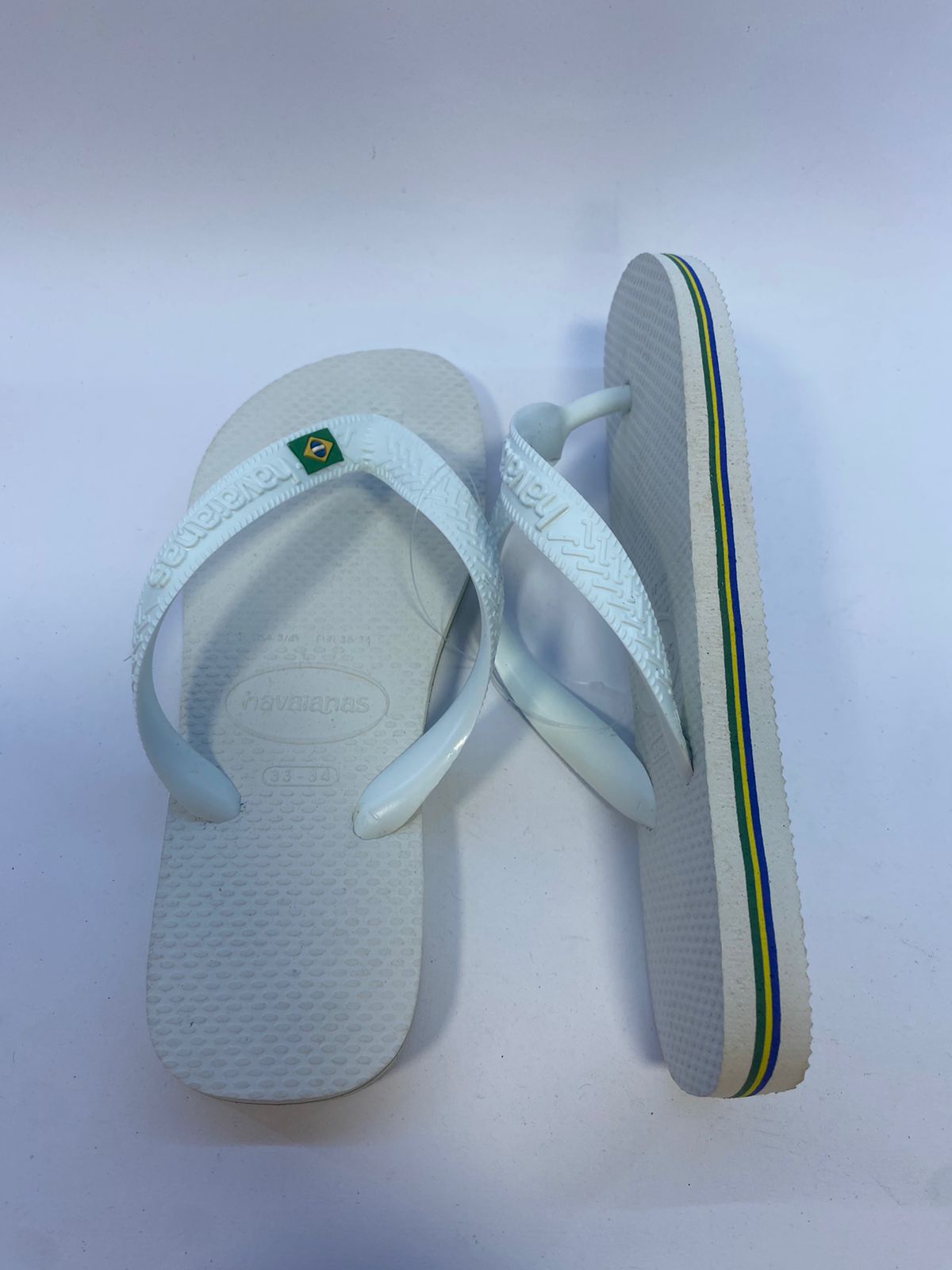 Chinelo havaianas Brasil Branca