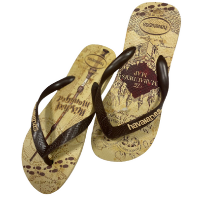 Chinelos Havaianas Harry Potter Dourado