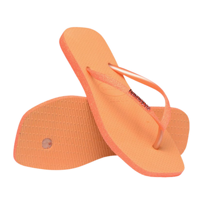 Chinelo Havaianas SL SQ Sparkle Pessego