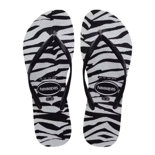 Chinelo Havaianas Slim Animals Glitter