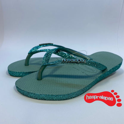 Chinelo Havaianas Slim Sparkle Argila