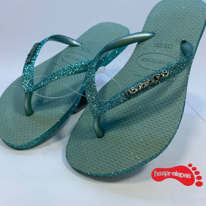 Chinelo Havaianas Slim Sparkle Argila