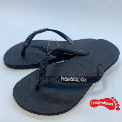 Chinelo Havaianas Slim Sparkle Preto