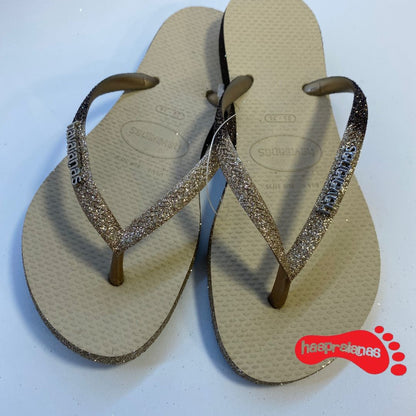 Chinelo Havaianas Slim Sparkle Areia