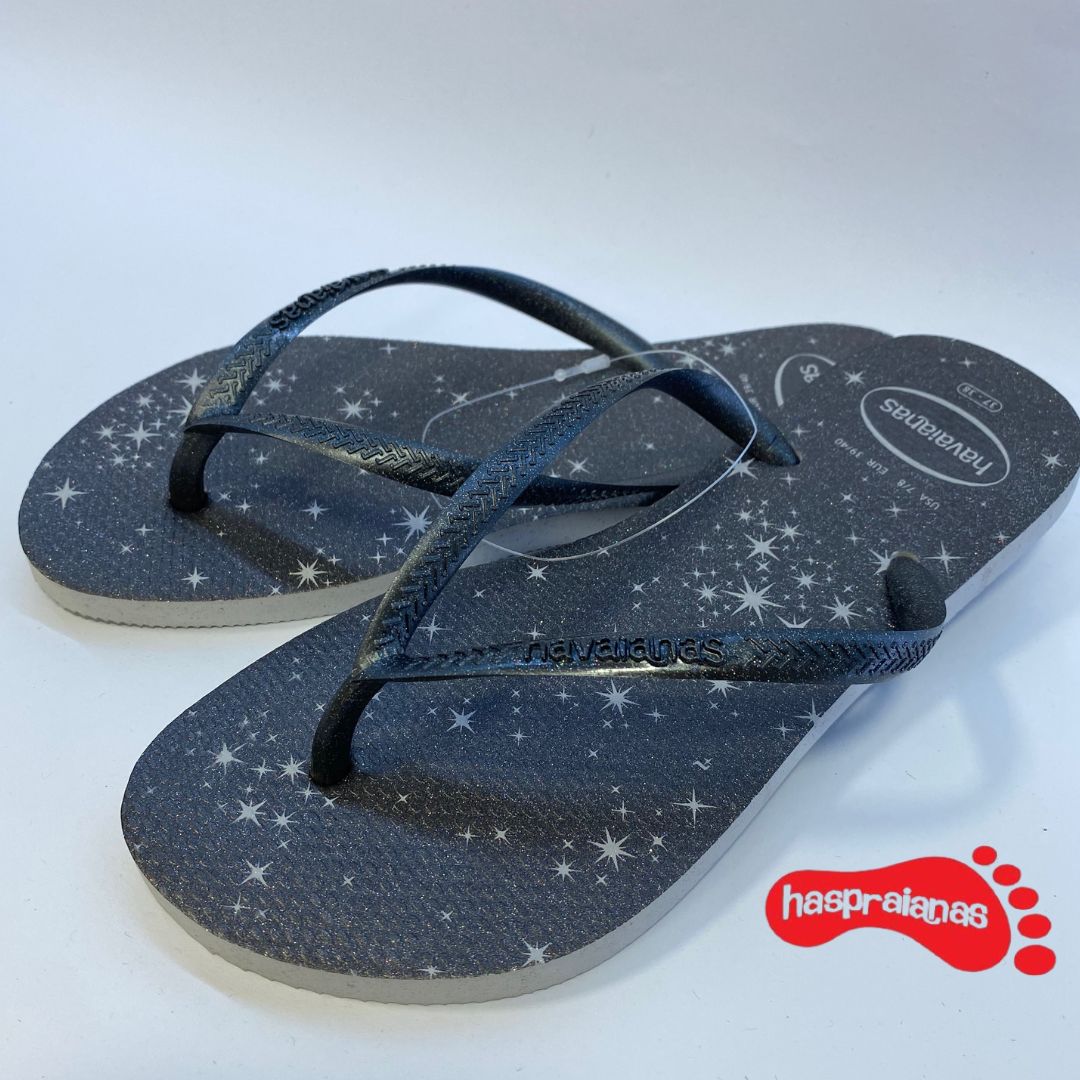 Chinelo Havaianas Slim Gloss Cinza