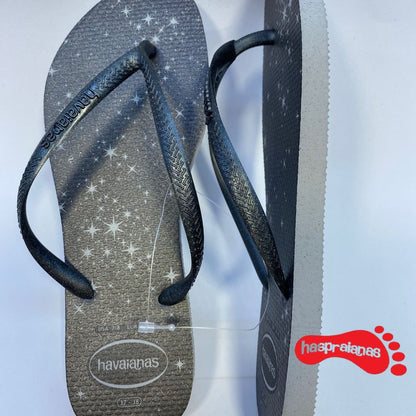 Chinelo Havaianas Slim Gloss Cinza