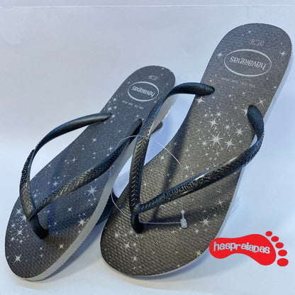 Chinelo Havaianas Slim Gloss Cinza