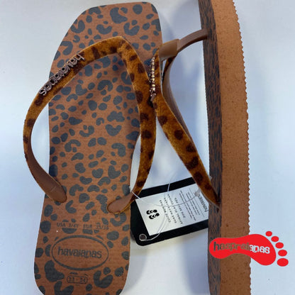 Havaianas slim squared Vl Vt Ferrugem