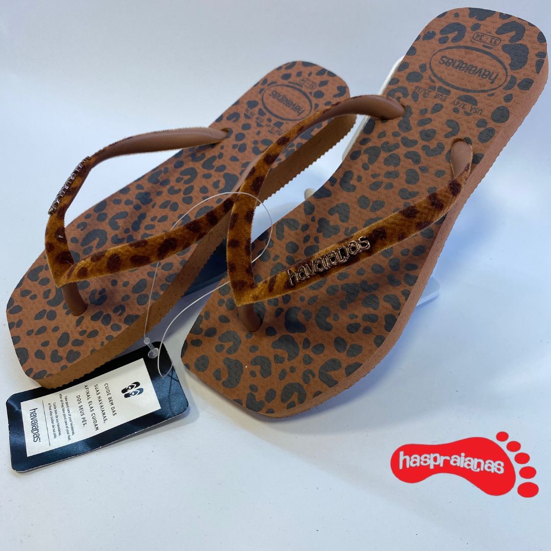 Havaianas slim squared Vl Vt Ferrugem