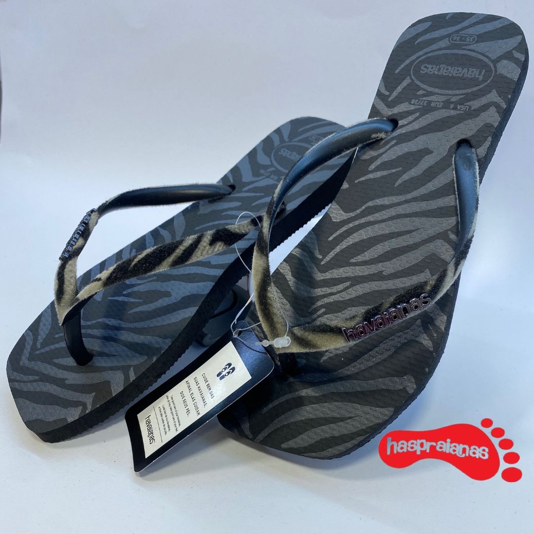 Chinelo Havaianas Slim Squared Vl Vt Preto