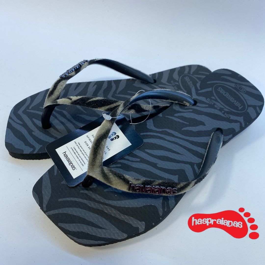 Chinelo Havaianas Slim Squared Vl Vt Preto