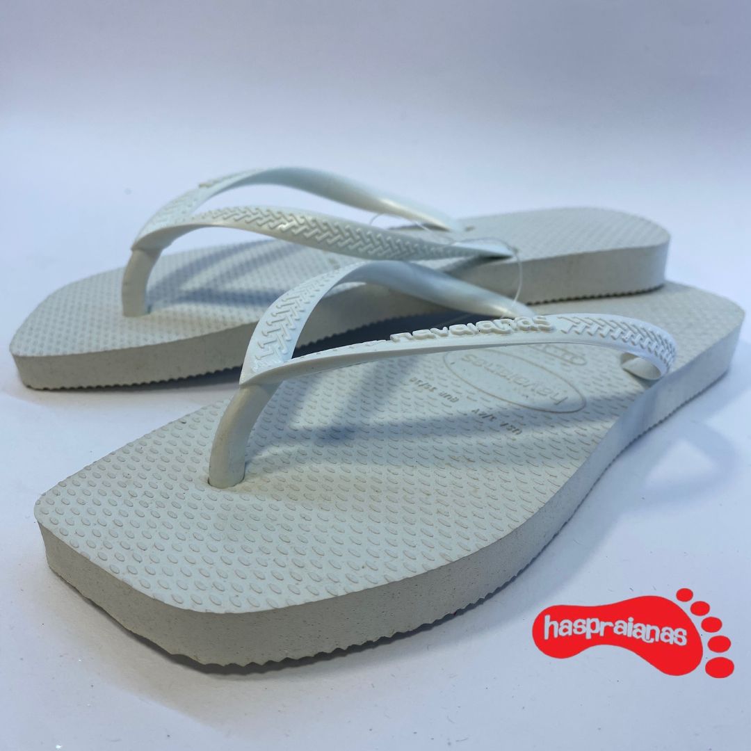 Chinelo havaianas Slim Square Branco