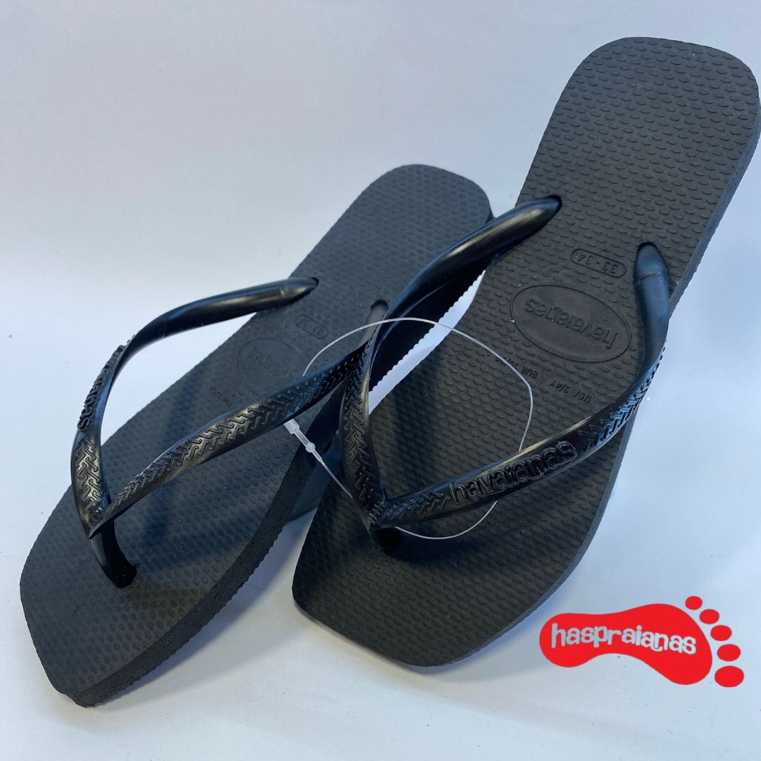 Chinelo Havaianas Slim Square Preta