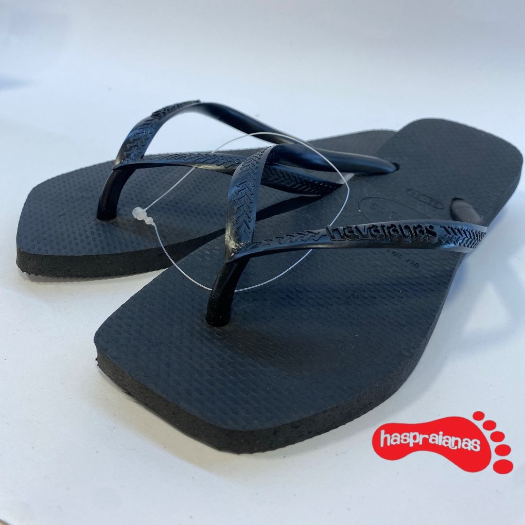 Chinelo Havaianas Slim Square Preta