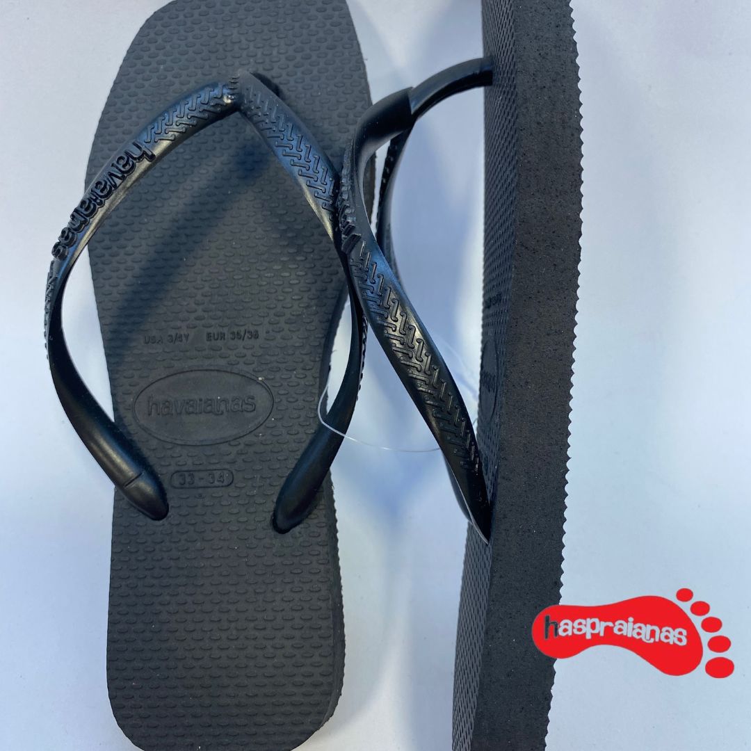 Chinelo Havaianas Slim Square Preta