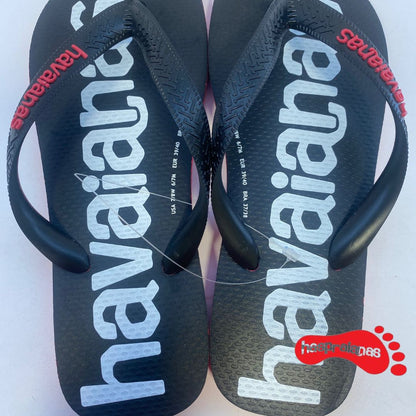 Chinelo Havaianas Top Logo Mania Vermelho Rubi