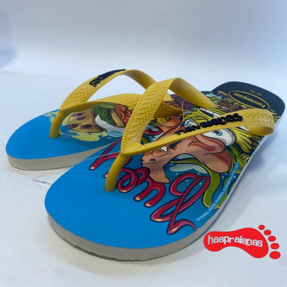 Chinelo Havaianas Kids Top SpongeBob Branco