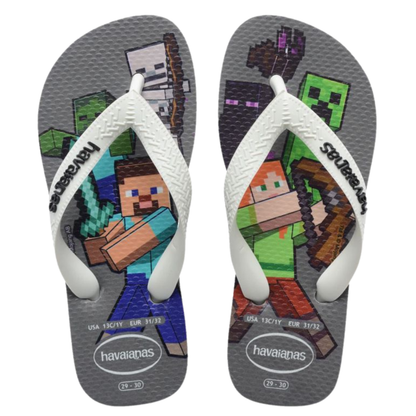 Chinelo Havaianas Kids Minecraft FC