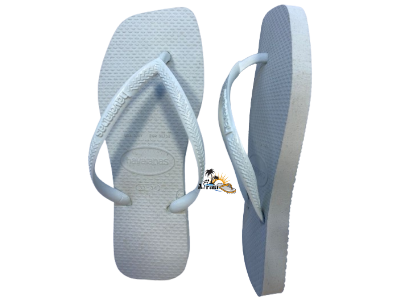 Chinelo havaianas Slim Square Branco