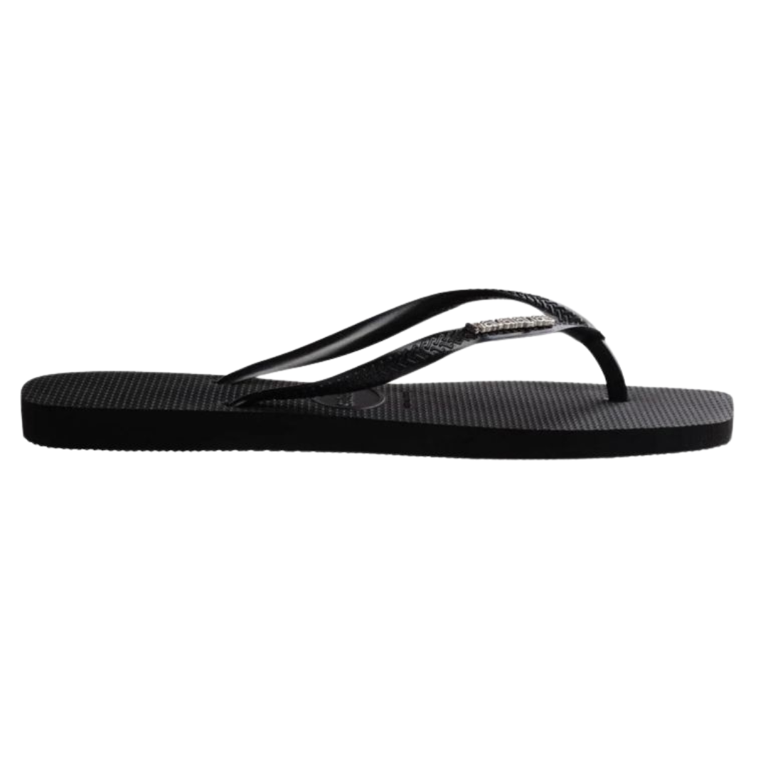 Chinelo Havaianas Slim Square Logo Metalic
