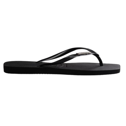 Chinelo Havaianas Slim Square Logo Metalic