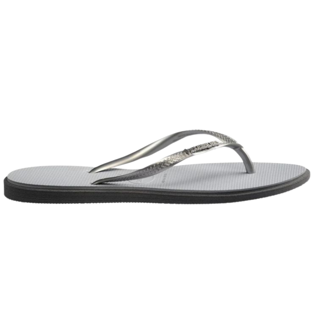 Chinelo Havaianas Slim Point Prata