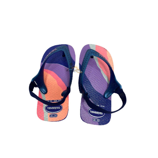 Chinelo Havaianas Baby Palette Glow Azul Naval