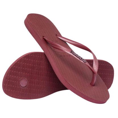 Chinelo Havaianas Slim Logo Metalic Amaranto