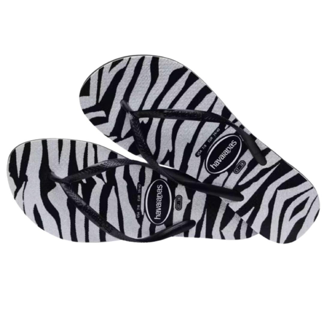 Chinelo Havaianas Slim Animals Glitter
