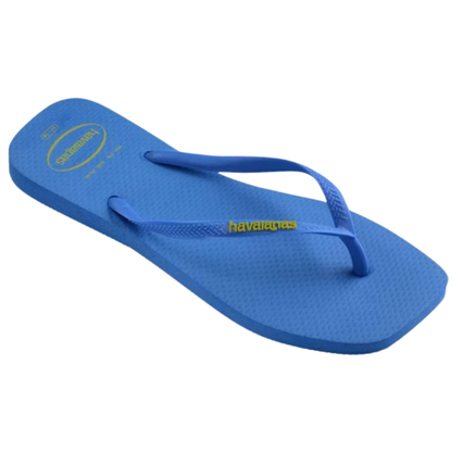 Chinelo Havaianas Slim Square Popup Azul Brilhante