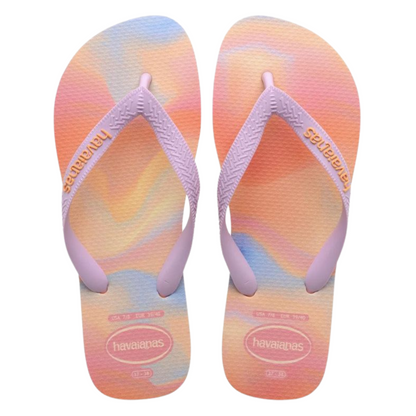 Chinelo Havaianas Kids Top Fashion Pessego / Pessego