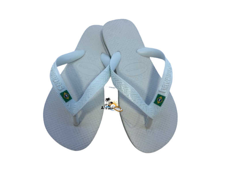 Chinelo havaianas Brasil Branca