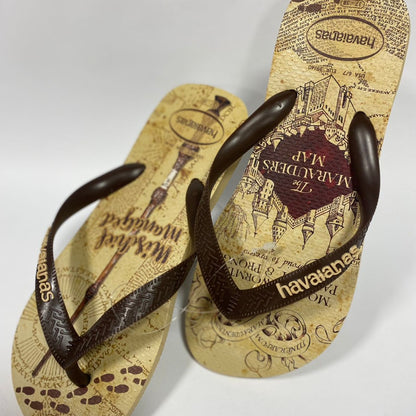 Chinelos Havaianas Harry Potter Dourado