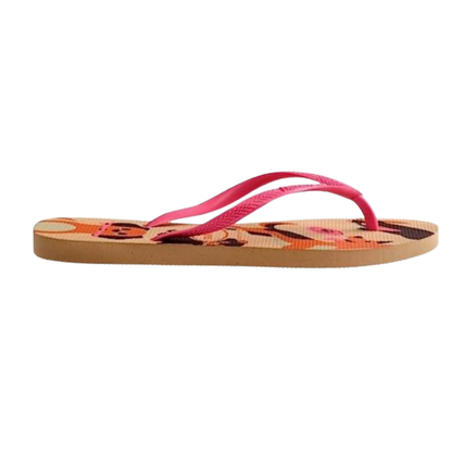 Chinelo Havaianas Slim Pets Dourado