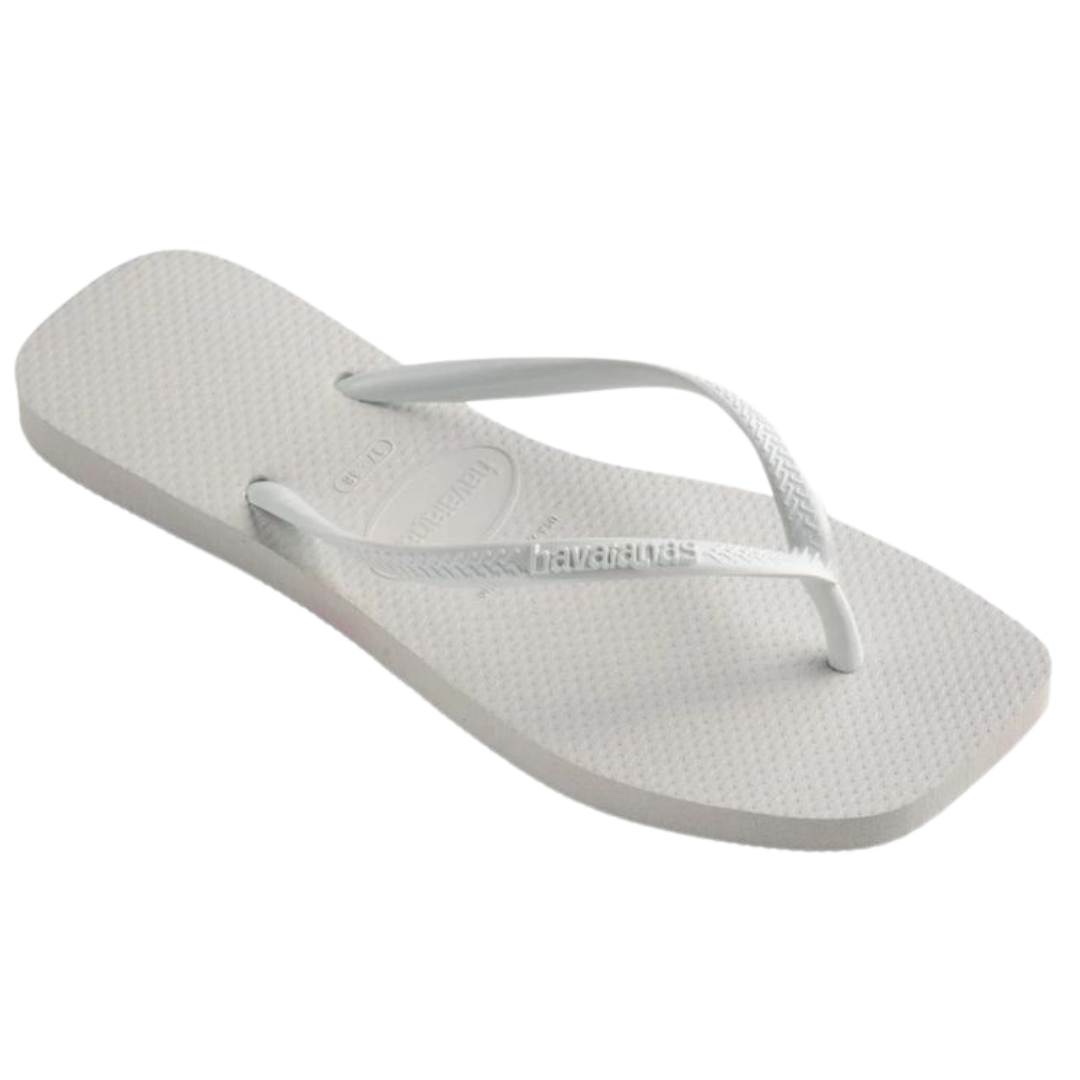 Chinelo havaianas Slim  Square Básica Branco